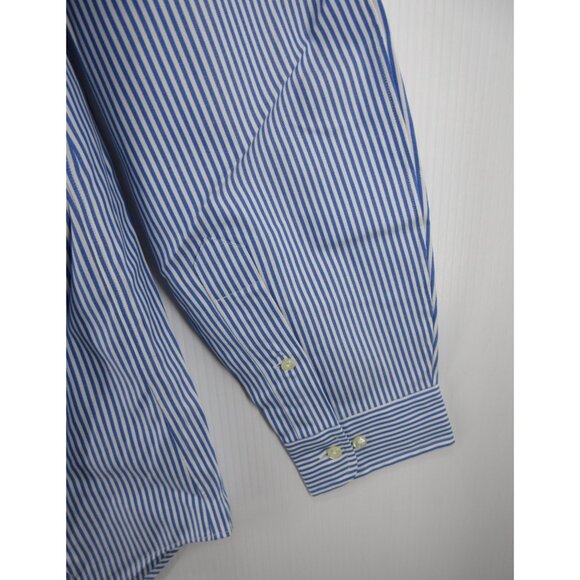 Ralph Lauren Shirt 16 Oxford Cloth OCBD Pinstriped Classic Fit NEW - Picture 3 of 14